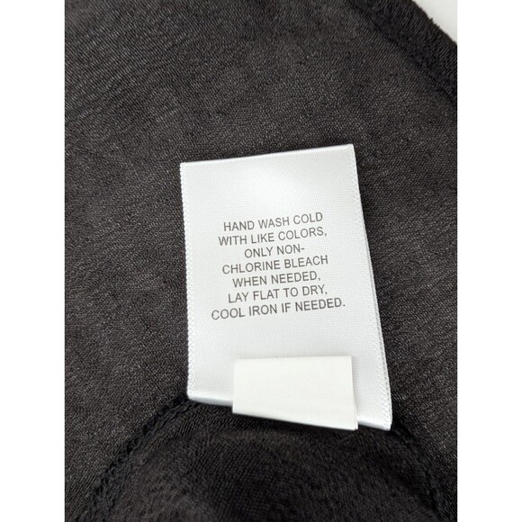 Fever Black Flowy Lace Semi Sheer Keyhole Back Blouse Top Size Medium NWT - Picture 7 of 8